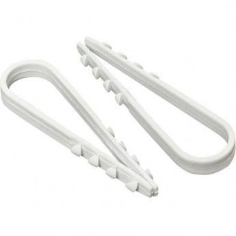 Дюбель-хомут EKF PROXIMA d5-10мм для круглого кабеля белый (уп.100шт)