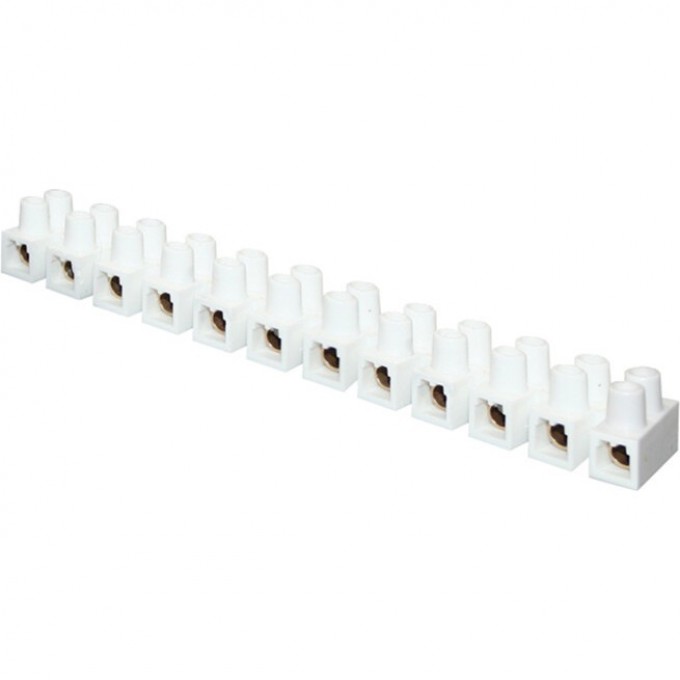 Колодка клеммная EKF PROXIMA (10мм.) 10А полистирол белая (10шт.) plc-KK-10-10-ps-w