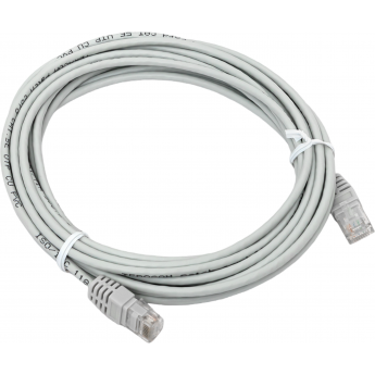 Патч-корд EKF TERACOM Cat.5E (1Гбит/с) неэкранированный UTP оболочка PVC серый (5м)