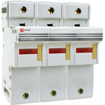 Предохранитель-разъединитель EKF для ПВЦ 10x38 3P с индикацией PROxima pr-10-38-3