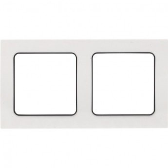 Рамка 2-местная EKF PROXIMA СТОГКОЛЬМ белая с линией цвета черный Рамка 2-местная EKF PROXIMA СТОГКОЛЬМ белая с линией цвета черный