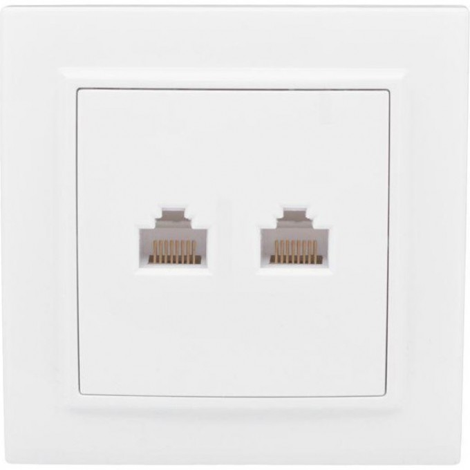 Розетка компьютерная EKF 2-м СП Минск RJ45 белая ERK02-035-10