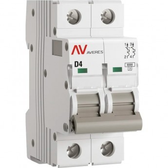 Выключатель автоматический EKF AVERES AV-6 2P 4A (D) 6kA Выключатель автоматический EKF AVERES AV-6 2P 4A (D) 6kA
