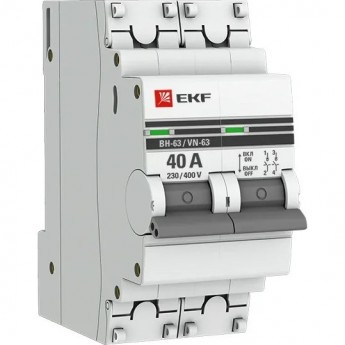 Выключатель нагрузки EKF PROXIMA ВН-63 2P 40А Выключатель нагрузки EKF PROXIMA ВН-63 2P 40А